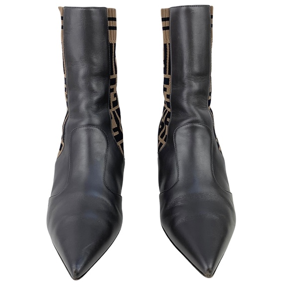 FENDI Rockoko Heel Boots - Picture 4 of 9